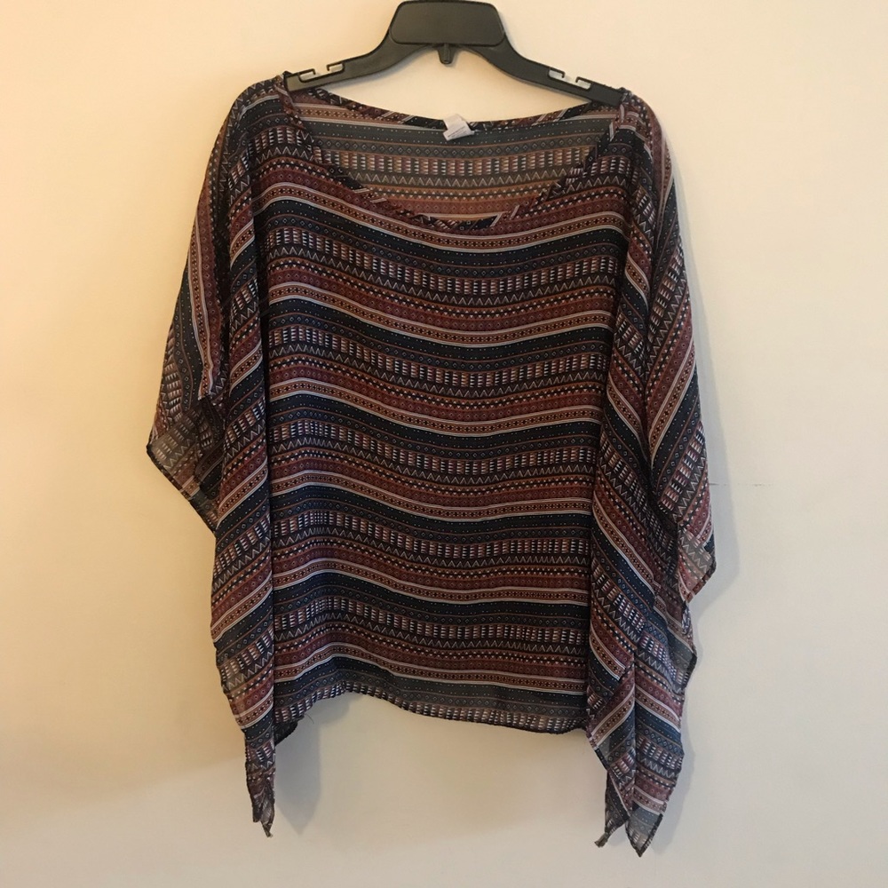 Pattern Chiffon Blouse